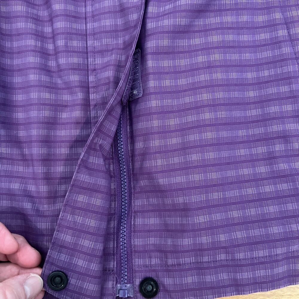 Tri Mountain Lightweight Jacket Women's Size Large Purple Gray Plaid EUC - Picture 10 of 11